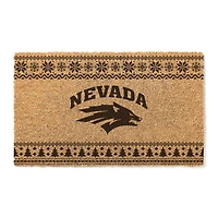 Nevada Wolf Pack 18" x 30" Holiday Coir Doormat