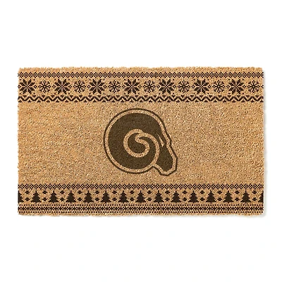Albany State Golden Rams 18" x 30" Holiday Coir Doormat