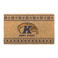 Kent State Golden Flashes 18" x 30" Holiday Coir Doormat