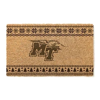 MTSU Blue Raiders 18" x 30" Holiday Coir Doormat
