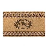 Missouri Tigers 18" x 30" Holiday Coir Doormat