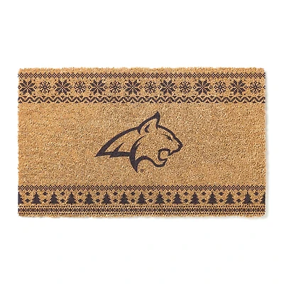 Montana State Bobcats 18" x 30" Holiday Coir Doormat