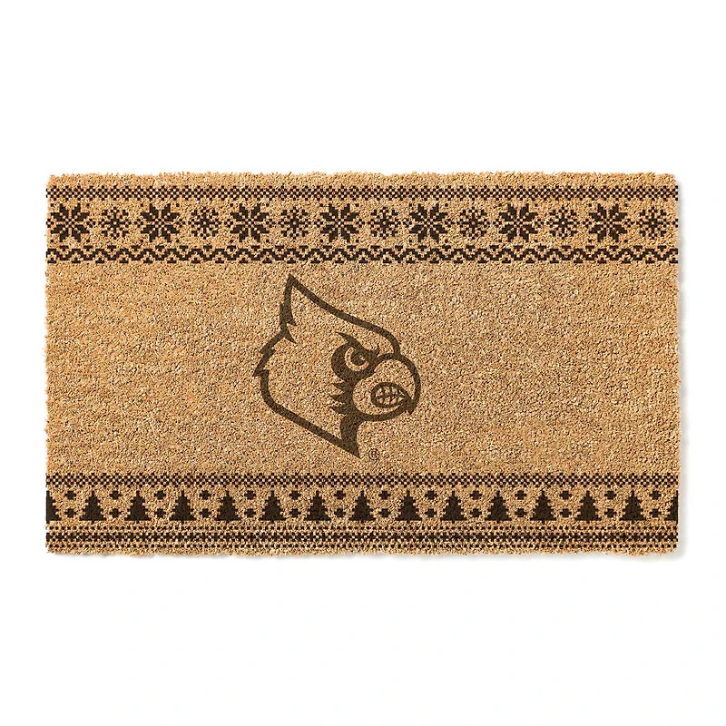 Louisville Cardinals 18" x 30" Holiday Coir Doormat