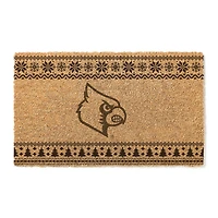 Louisville Cardinals 18" x 30" Holiday Coir Doormat