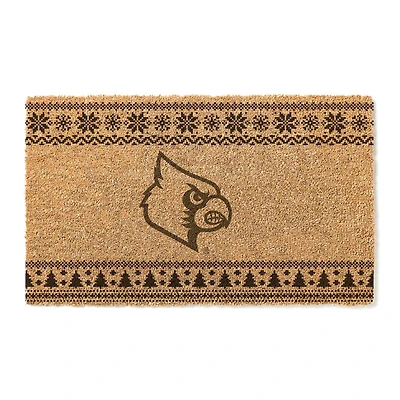 Louisville Cardinals 18" x 30" Holiday Coir Doormat