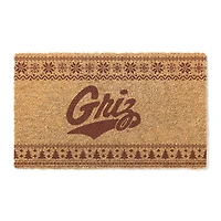Montana Grizzlies 18" x 30" Holiday Coir Doormat