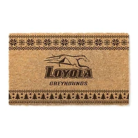 Loyola Greyhounds 18" x 30" Holiday Coir Doormat