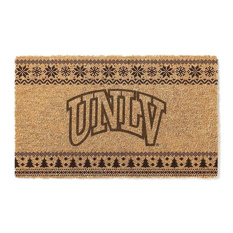 UNLV Rebels 18" x 30" Holiday Coir Doormat