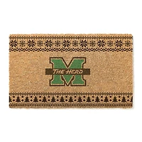 Marshall Thundering Herd 18" x 30" Holiday Coir Doormat