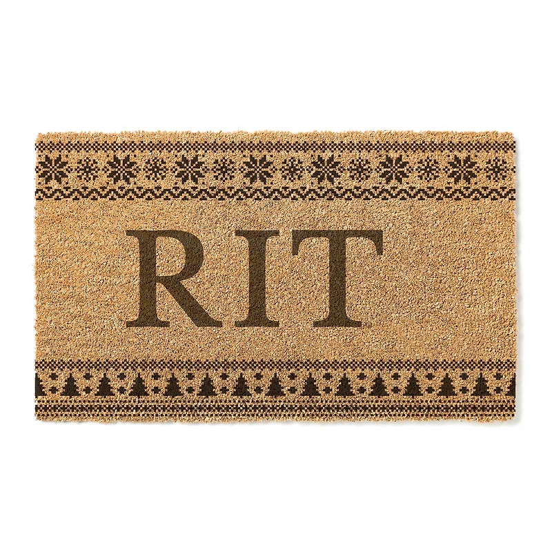 Rochester Institute of Technology Tigers 18" x 30" Holiday Coir Doormat