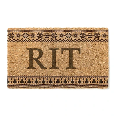 Rochester Institute of Technology Tigers 18" x 30" Holiday Coir Doormat