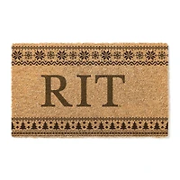 Rochester Institute of Technology Tigers 18" x 30" Holiday Coir Doormat