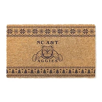 North Carolina A&T Aggies 18" x 30" Holiday Coir Doormat