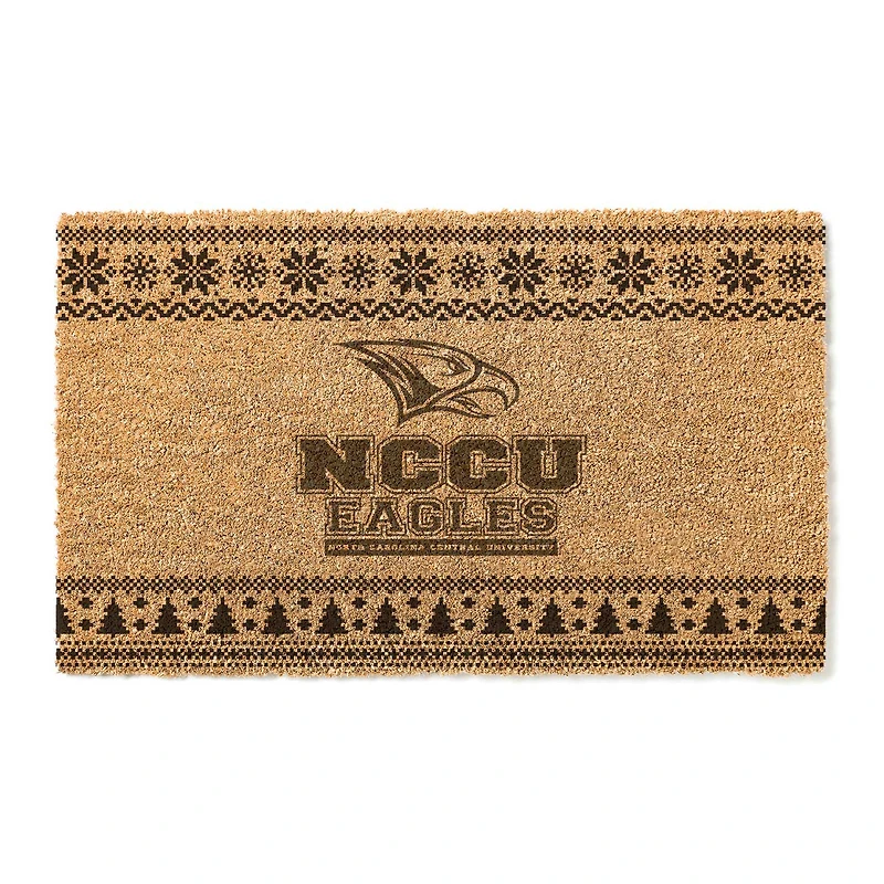North Carolina Central Eagles 18" x 30" Holiday Coir Doormat