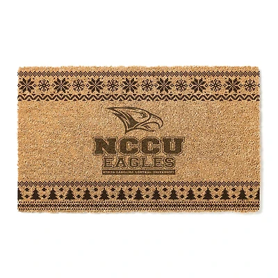 North Carolina Central Eagles 18" x 30" Holiday Coir Doormat