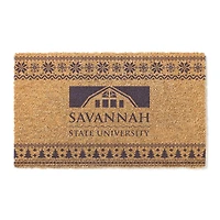 Savannah State Tigers 18" x 30" Holiday Coir Doormat