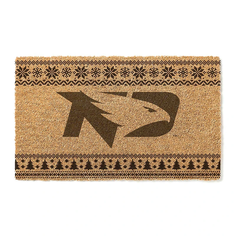 North Dakota 18" x 30" Holiday Coir Doormat