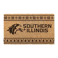 Southern Illinois Salukis 18" x 30" Holiday Coir Doormat