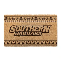 Southern University Jaguars 18" x 30" Holiday Coir Doormat
