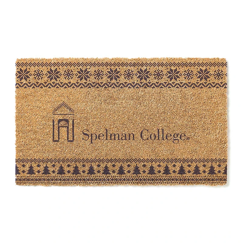 Spelman College Jaguars 18" x 30" Holiday Coir Doormat