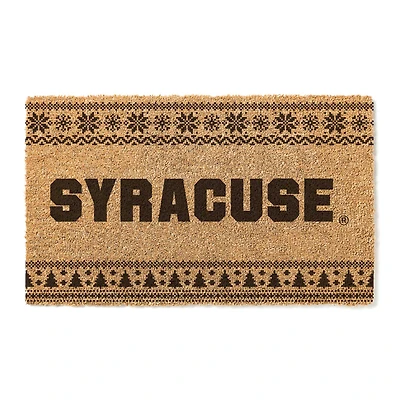 Syracuse Orange 18" x 30" Holiday Coir Doormat