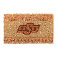Oklahoma State Cowboys 18" x 30" Holiday Coir Doormat