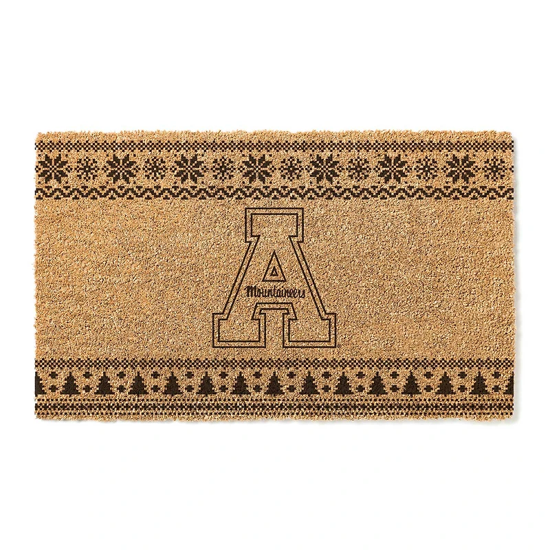Appalachian State Mountaineers 18" x 30" Holiday Coir Doormat