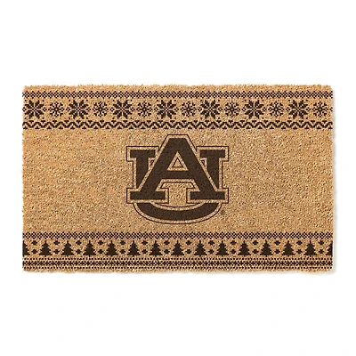 Auburn Tigers 18" x 30" Holiday Coir Doormat