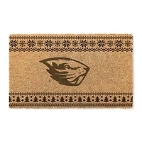 Oregon State Beavers 18" x 30" Holiday Coir Doormat