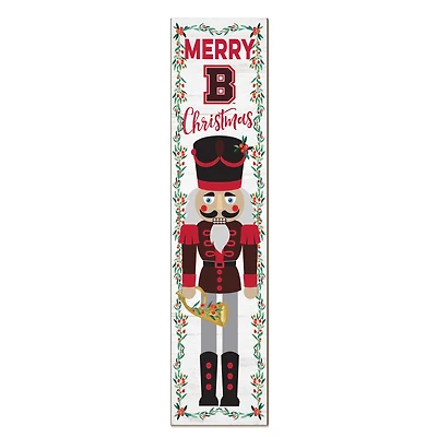 Brown Bears 11" x 46" Nutcracker Holiday Leaner Sign