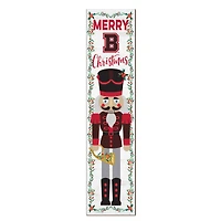 Brown Bears 11" x 46" Nutcracker Holiday Leaner Sign