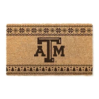 Texas A&M Aggies 18" x 30" Holiday Coir Doormat