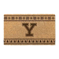 Yale Bulldogs 18" x 30" Holiday Coir Doormat