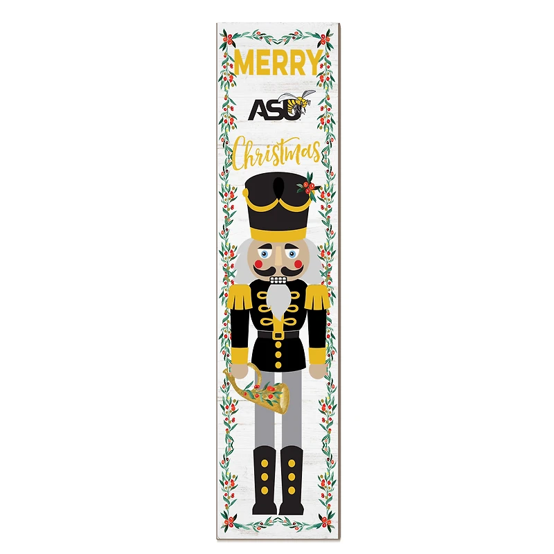 Alabama State Hornets 11" x 46" Nutcracker Holiday Leaner Sign