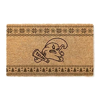 Tulane Green Wave 18" x 30" Holiday Coir Doormat