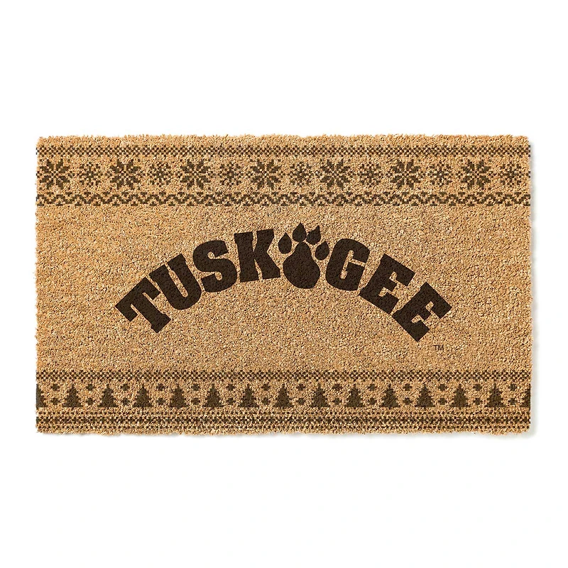 Tuskegee Golden Tigers 18" x 30" Holiday Coir Doormat