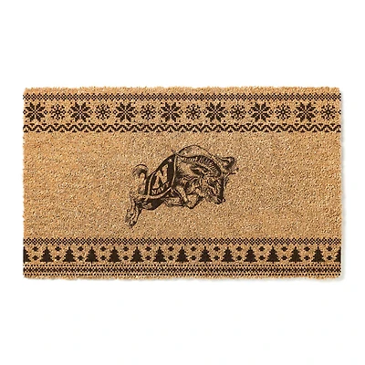 Navy Midshipmen 18" x 30" Holiday Coir Doormat