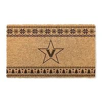Vanderbilt Commodores 18" x 30" Holiday Coir Doormat