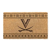 Virginia Cavaliers 18" x 30" Holiday Coir Doormat