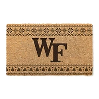 Wake Forest Demon Deacons 18" x 30" Holiday Coir Doormat