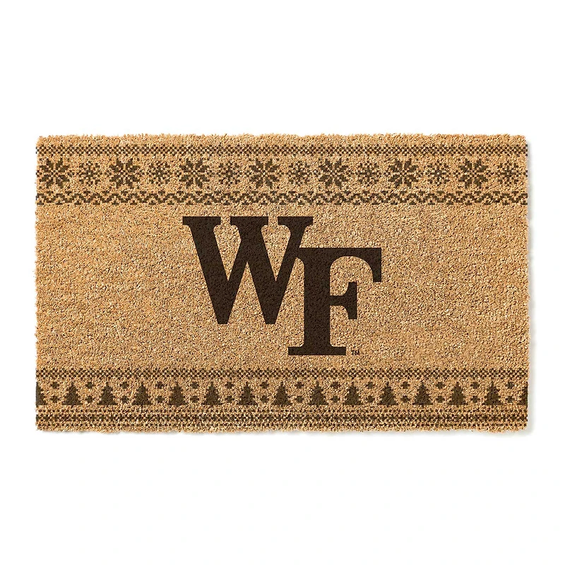 Wake Forest Demon Deacons 18" x 30" Holiday Coir Doormat