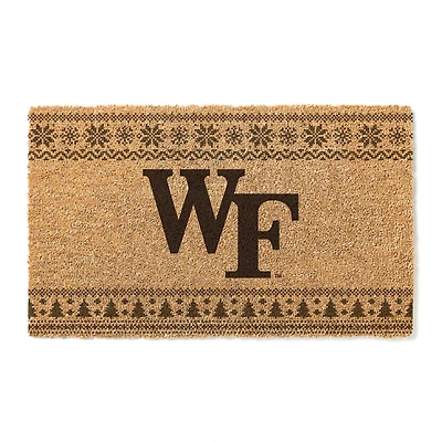 Wake Forest Demon Deacons 18" x 30" Holiday Coir Doormat