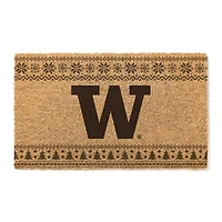 Washington Huskies 18" x 30" Holiday Coir Doormat