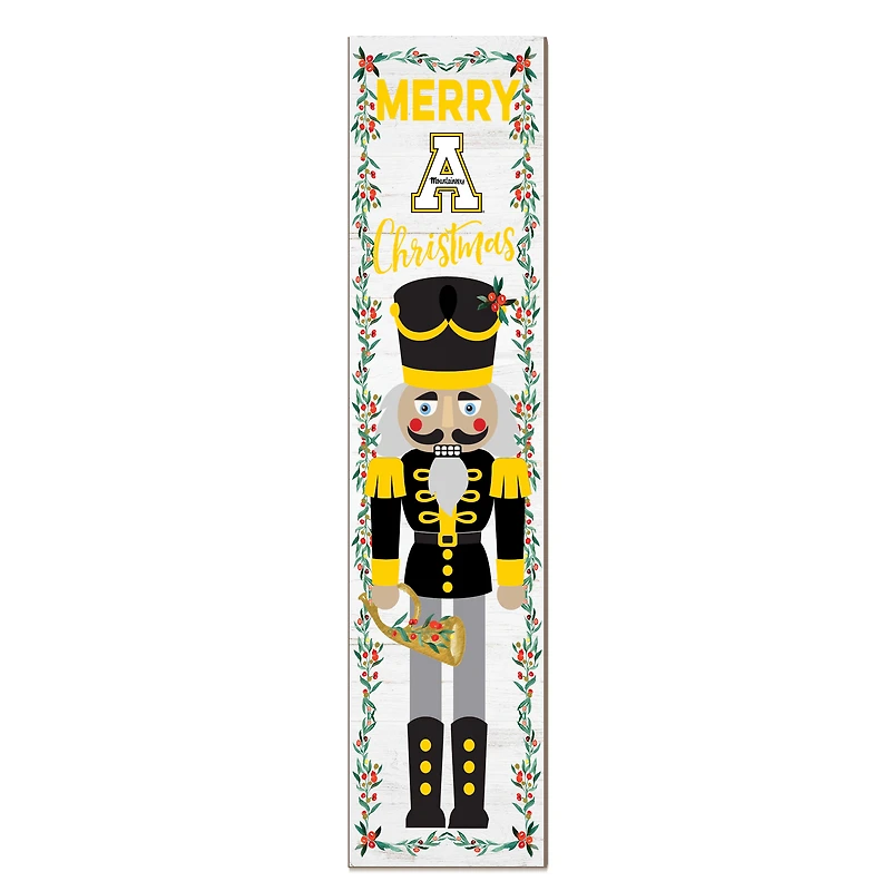 Appalachian State Mountaineers 11" x 46" Nutcracker Holiday Leaner Sign