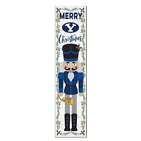 BYU Cougars 11" x 46" Nutcracker Holiday Leaner Sign