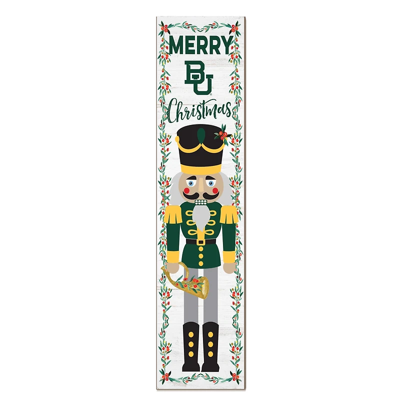 Baylor Bears 11" x 46" Nutcracker Holiday Leaner Sign