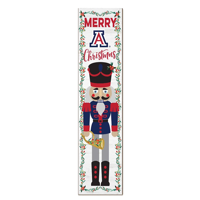 Arizona Wildcats 11" x 46" Nutcracker Holiday Leaner Sign