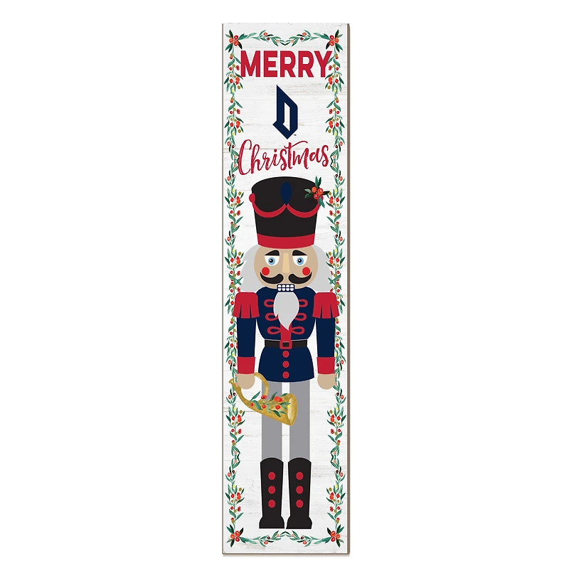 Duquesne Dukes 11" x 46" Nutcracker Holiday Leaner Sign