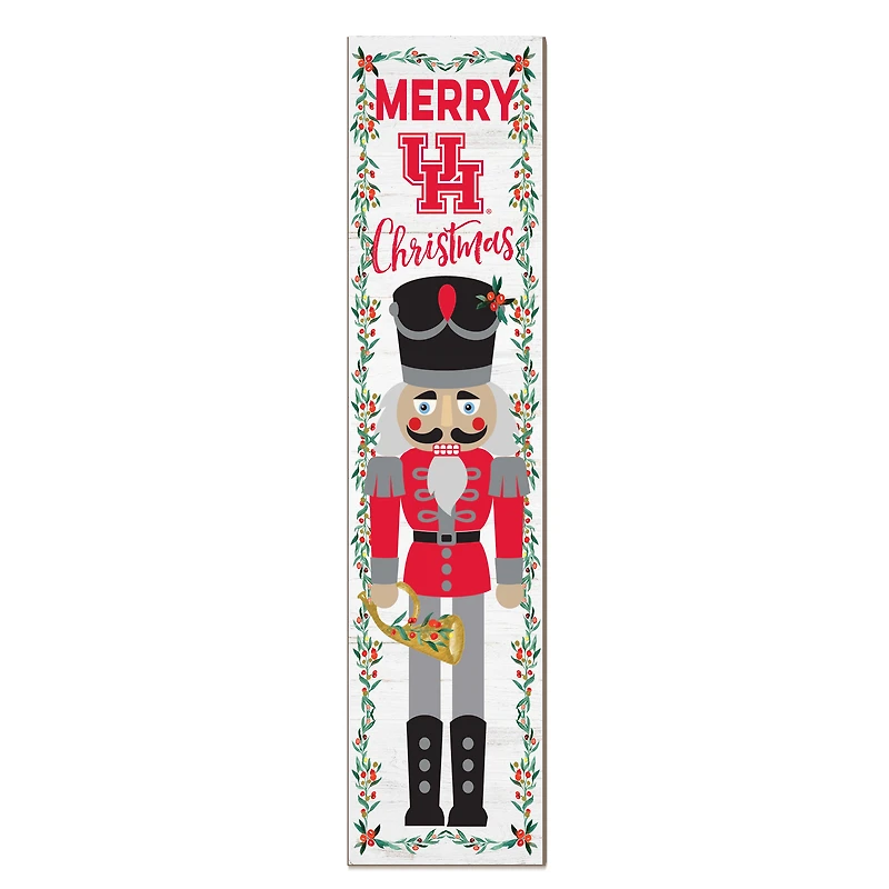 Houston Cougars 11" x 46" Nutcracker Holiday Leaner Sign