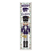 Kansas State Wildcats 11" x 46" Nutcracker Holiday Leaner Sign